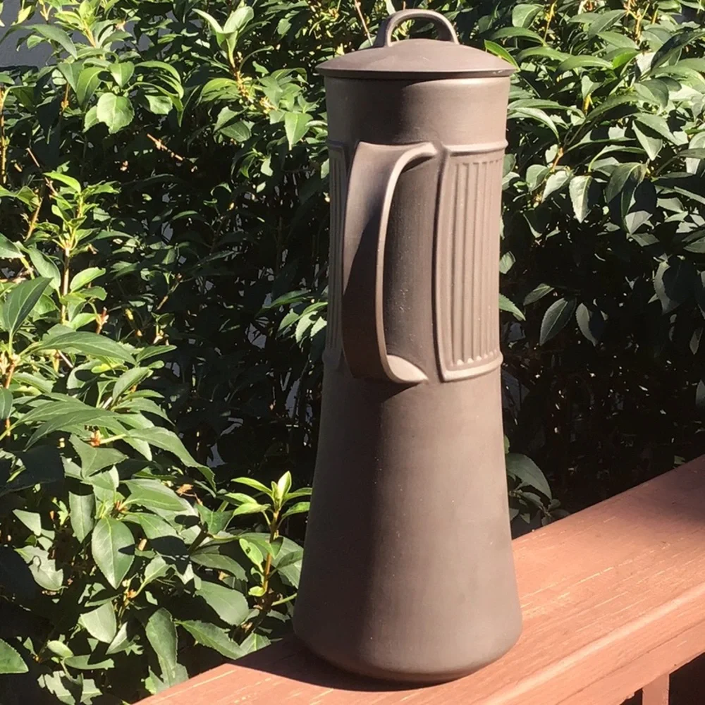 Dansk Flamestone Coffee Tea Pot Pitcher MCM Design‎ Vintage Matte